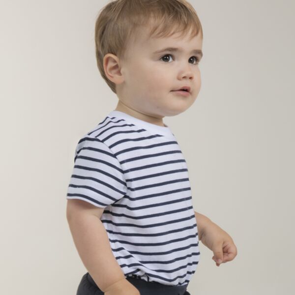 Larkwood Baby/Toddler Striped Crew Neck T-Shirt Thumbnail